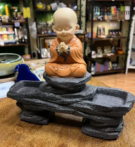 [TA0985] Portavelas doble buda niño Aakesh