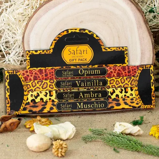 [TA0178] PACK Incienso Safari – OPIO, VAINILLA , AMBRA, MUSCHIO