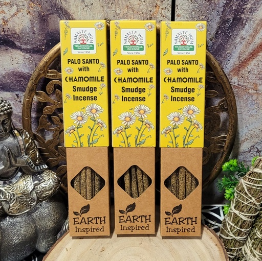 [TA0023] Incienso Orgánico MANZANILLA y PALOSANTO Namaste India